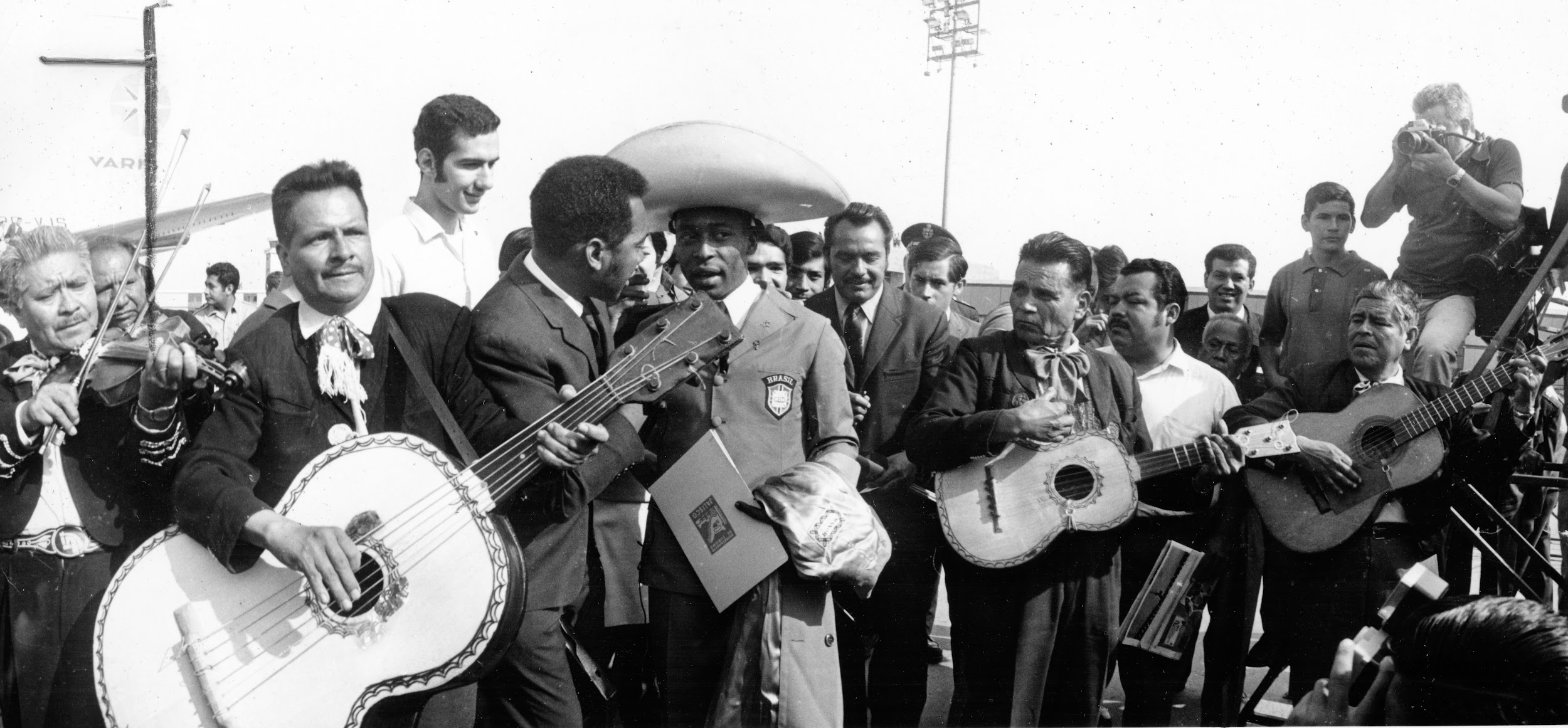 México, 3 de mayo 1970 - Pelé vestido de Charro, Foto:Alejandro Ornelas