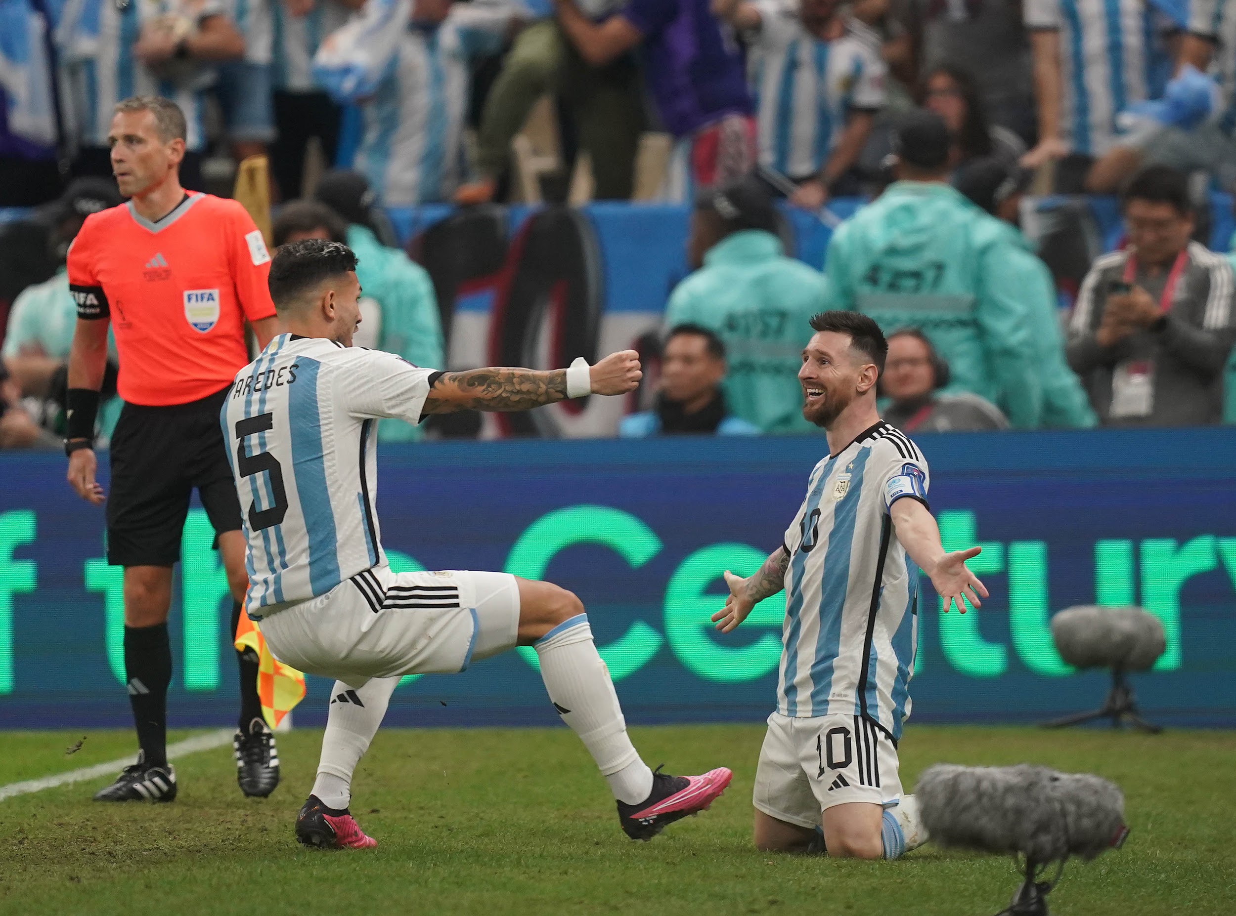 Qatar 2022 - Premiación Lionel Messi, Leandro Paredes - Foto Erik Estrella