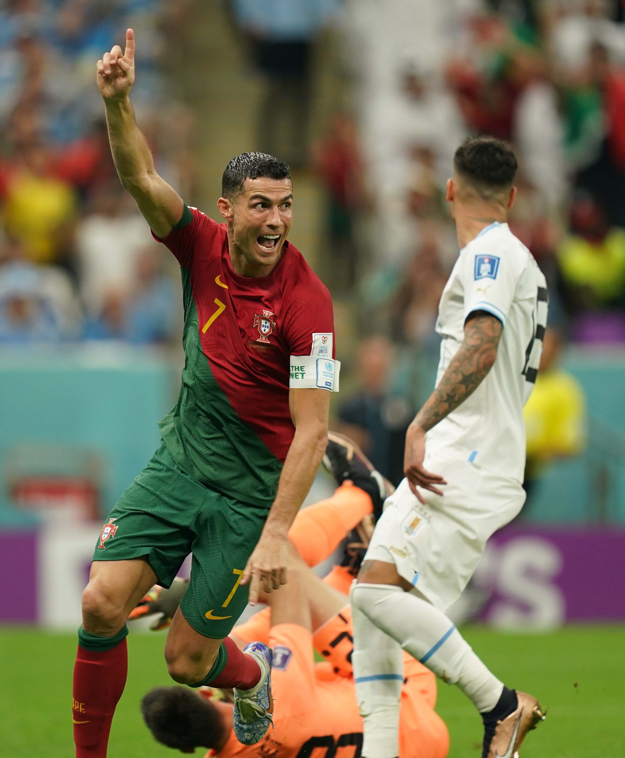 Qatar 29 de noviembre de 2022 - Cristiano Ronaldo, Cristiano Ronaldo, Portugal VS Uruguay, Foto Erik Estrella