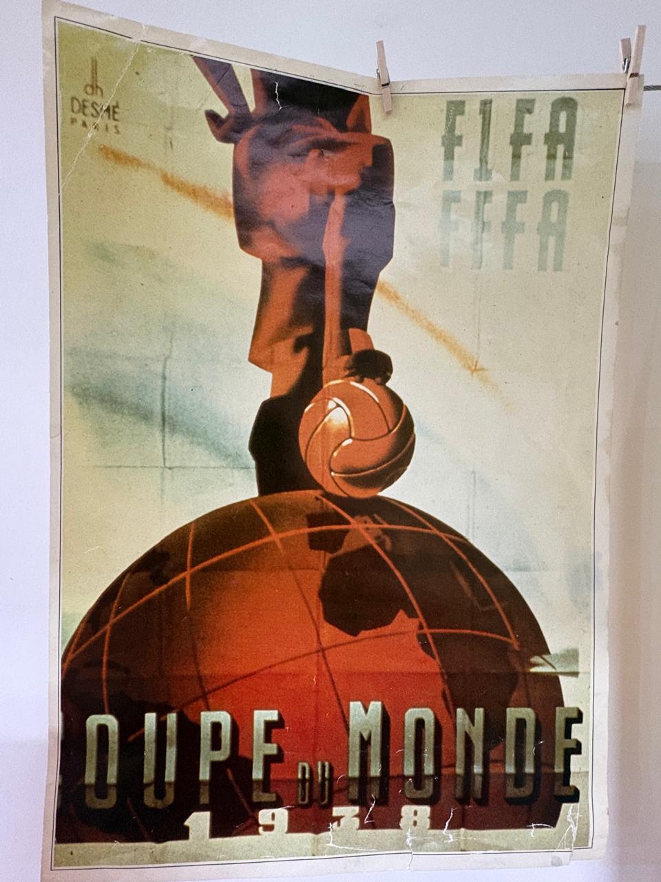 1938 - Cartel conmemorativo Coupe du Monde