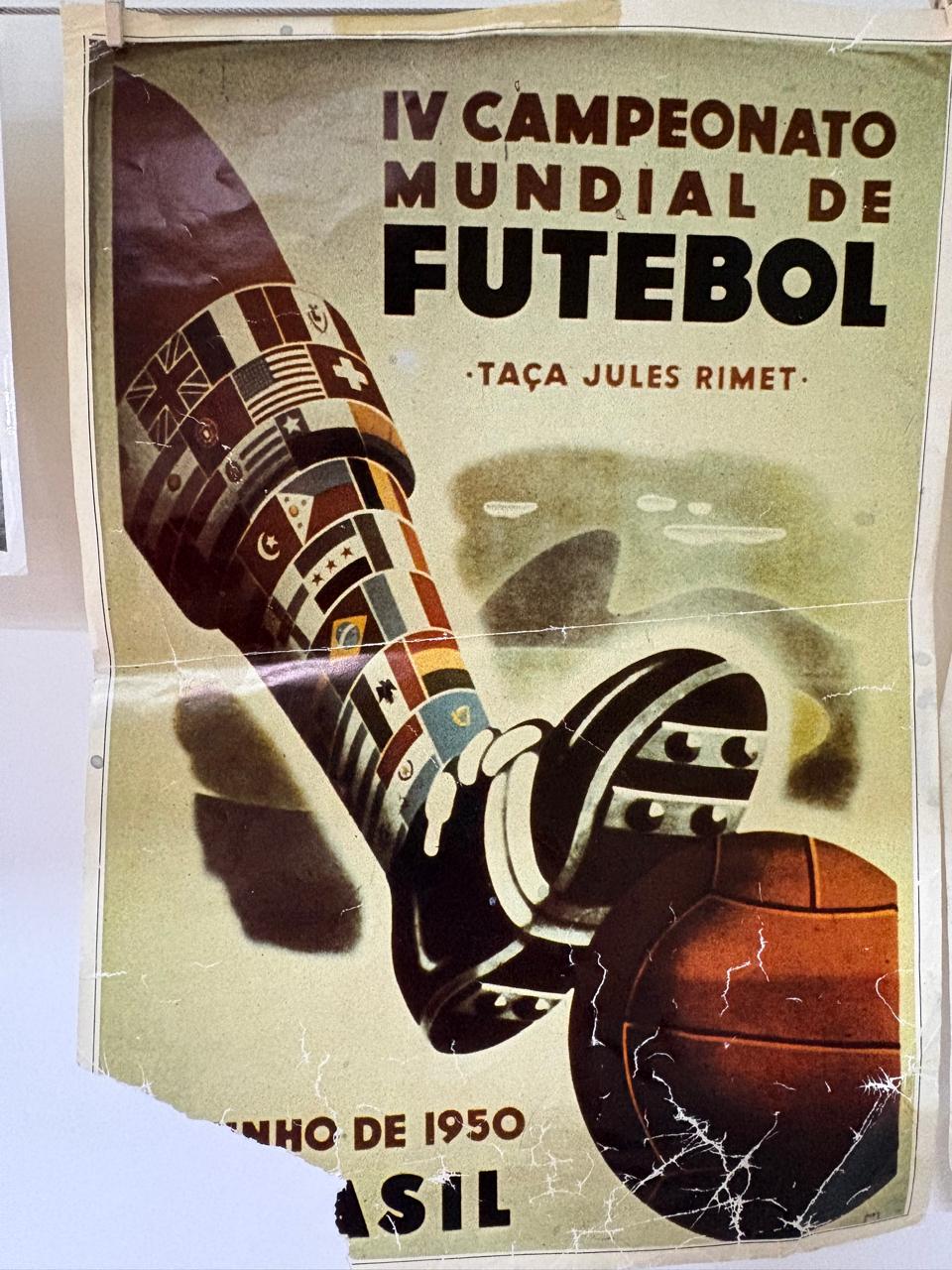 Brasil 1950 - Cartel Conmemorativo IV Campeonato Mundial de Futebol