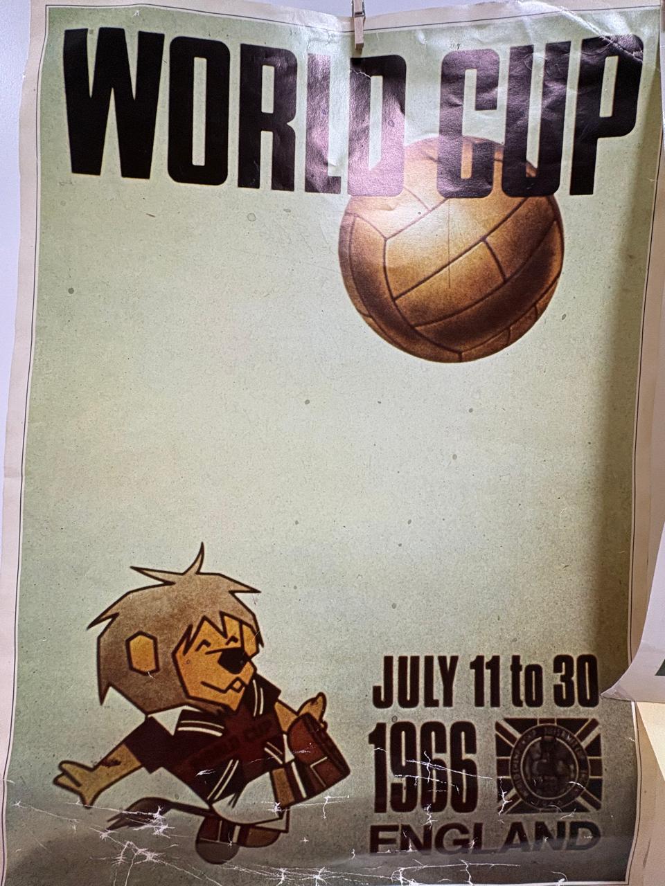 Inglaterra 1966 - Cartel conmemorativo World Cup