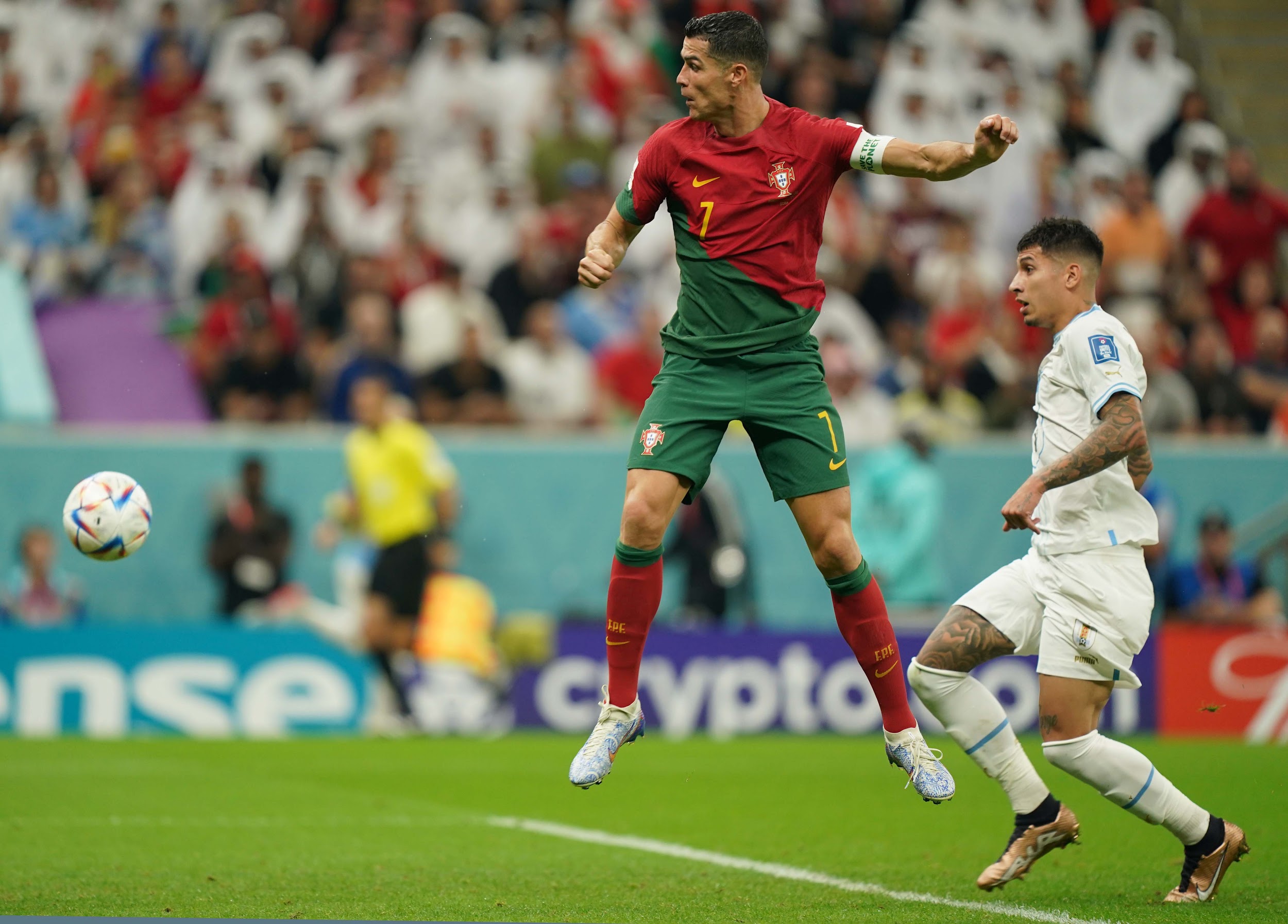 Qatar, 29 de noviembre de 2022 - Cristiano Ronaldo, Portugal VS Uruguay, Foto Erik Estrella