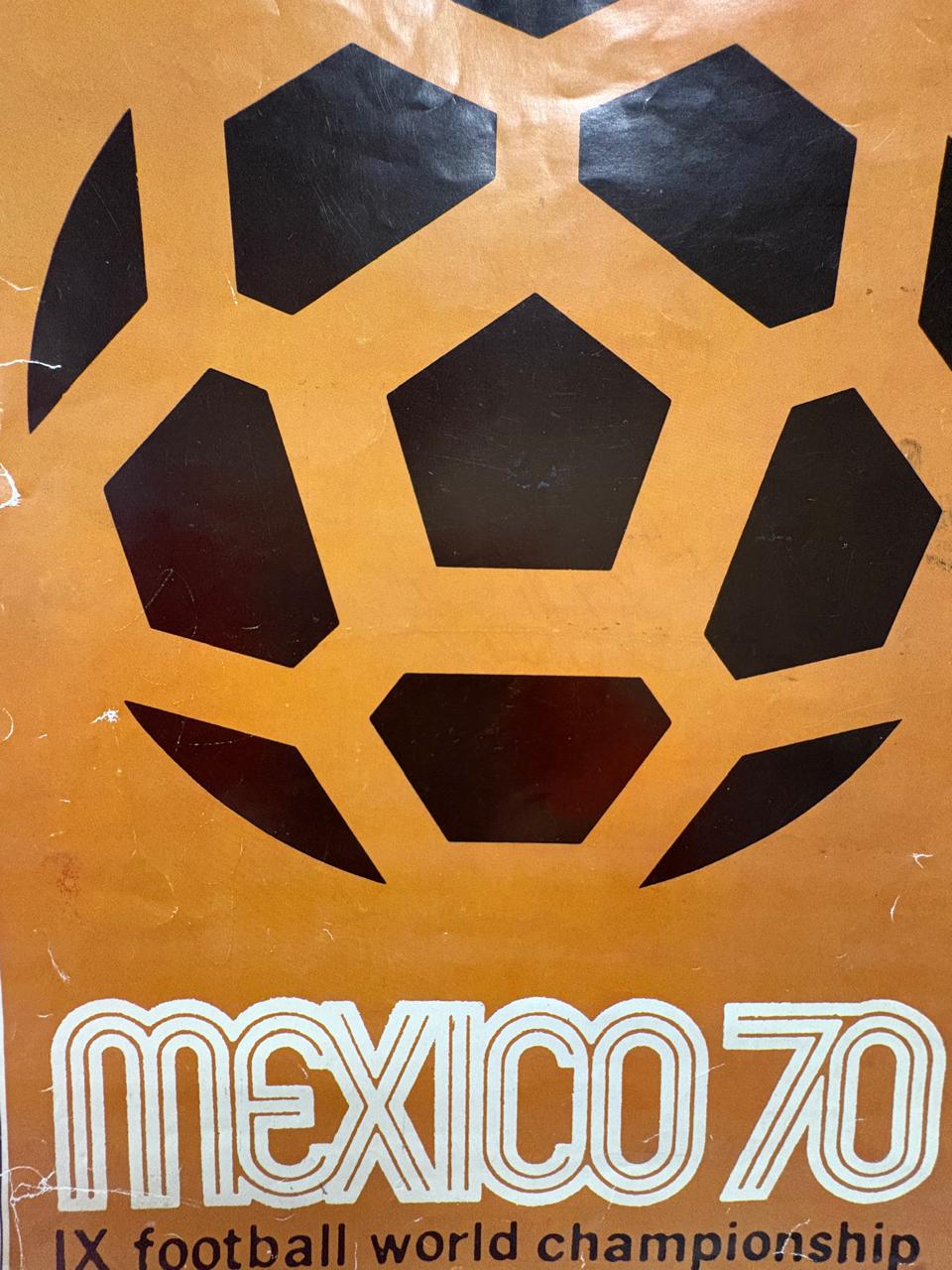 Cartel Conmemorativo México 70 IX Football world Championship