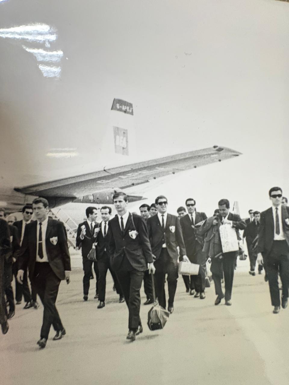 Inglaterra, 1966 - Selección mexicana en su llegada