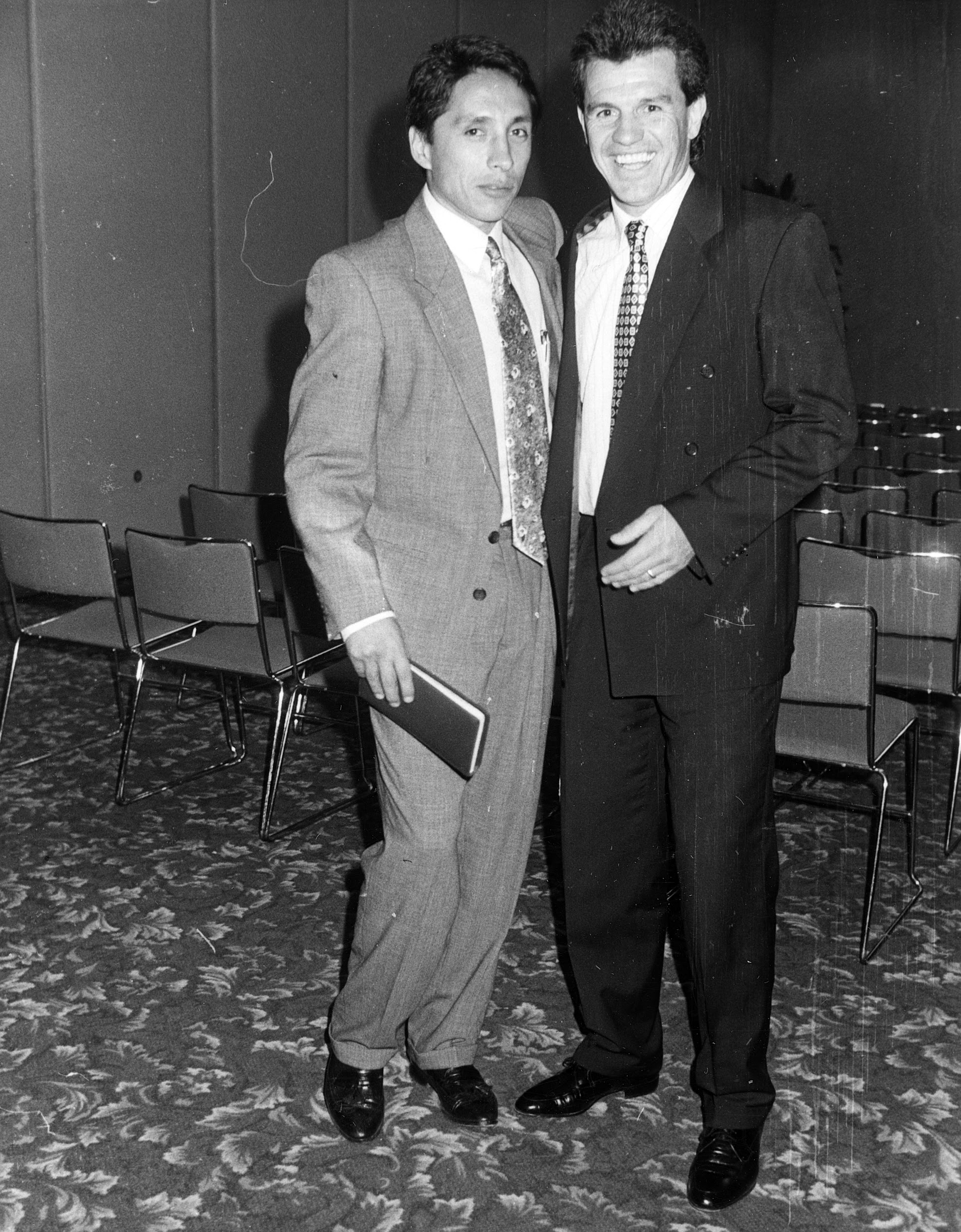 Manuel Negrete con Aguirre