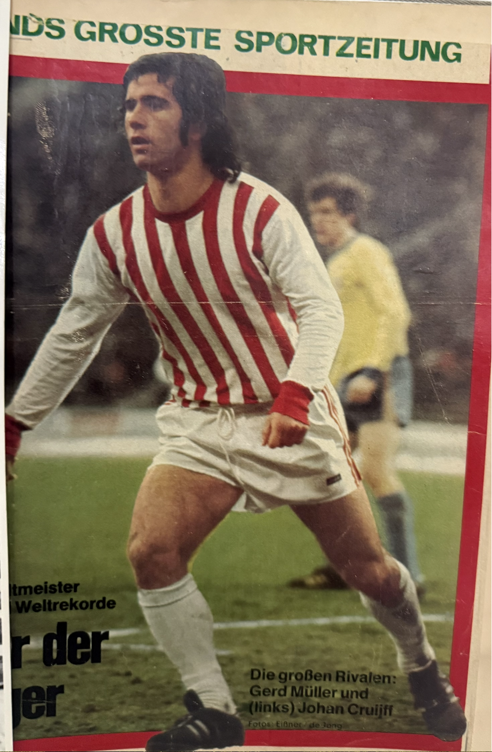 20 de junio de 1974 - Recorte de revista de Franz Beckenbauer