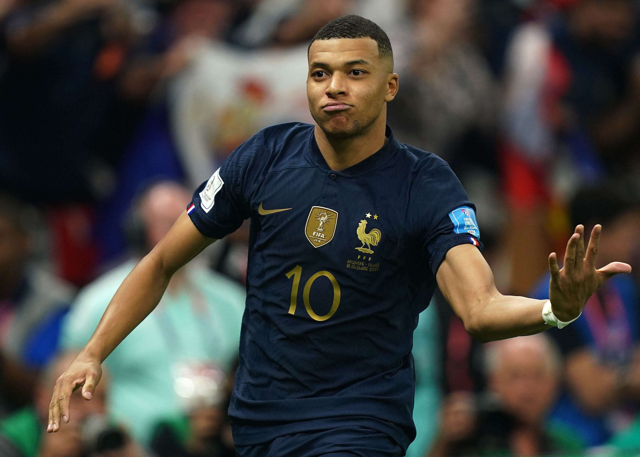 Qatar, 8 de diciembre de 2022 - Kylian Mbappé, Premiación, Foto Erik Estrella